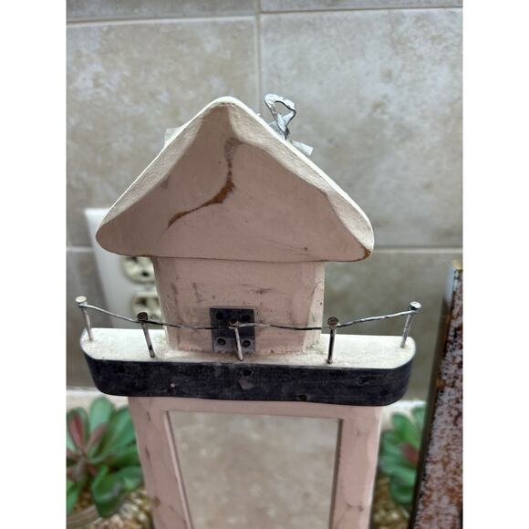 Nautical Bathroom Decor Lighthouse Mirror Anchor Hook Beach House Shore Home - Picture 5 of 13